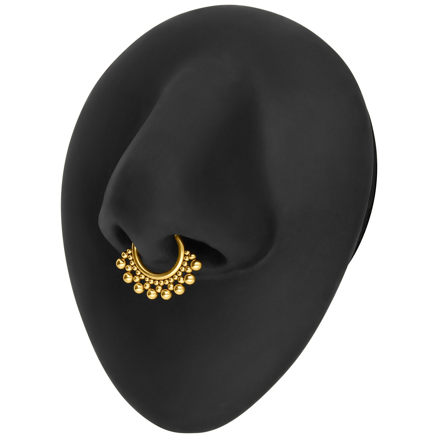 Clicker de Septum Dorado con Bolas en Pantalla Negra