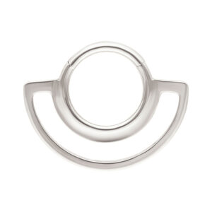 Dual Ring Clicker - Weißgold