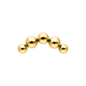 Accesorio Push Fit Curved Bubble - Oro