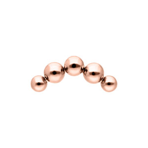 Accesorio Push Fit Curved Bubble - Oro Rosa